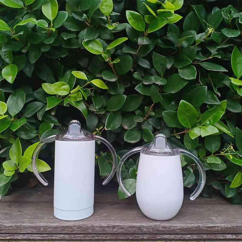 10oz 12oz white creative sublimation double ear eggshell Cup stainless steel thermos milk bottle nozzle U-shaped big belly cup
10oz 12oz white creative sublimation double ear eggshell Cup stainless steel thermos milk bottle nozzle U-shaped big belly cup