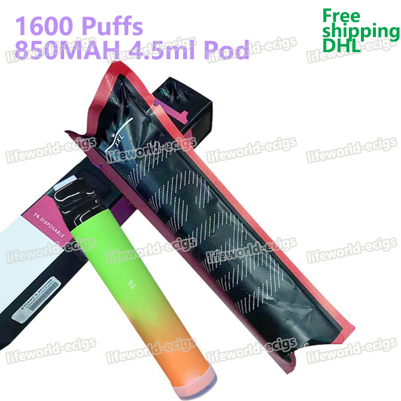 Newest 2021 Disposable Vape pen kit Puff 1600 XXL 40+ Vaporizer Starter 1600Puffs Pods 850mah Battery 4.5ml Device by DHL 6 days to USA AU
Newest 2021 Disposable Vape pen kit Puff 1600 XXL 40+ Vaporizer Starter 1600Puffs Pods 850mah Battery 4.5ml Device by DHL 6 days to USA AU