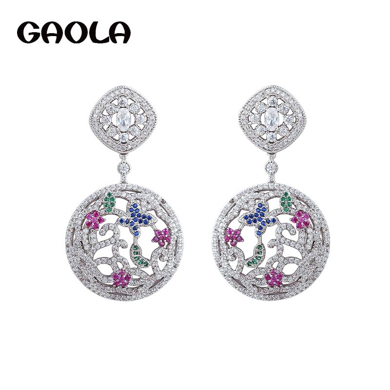 Dangle & Chandelier GAOLA Women Round Plant Shape Cubic Zirconia Earrings Bridesmaid Jewelry GLE6516Y
Dangle & Chandelier GAOLA Women Round Plant Shape Cubic Zirconia Earrings Bridesmaid Jewelry GLE6516Y