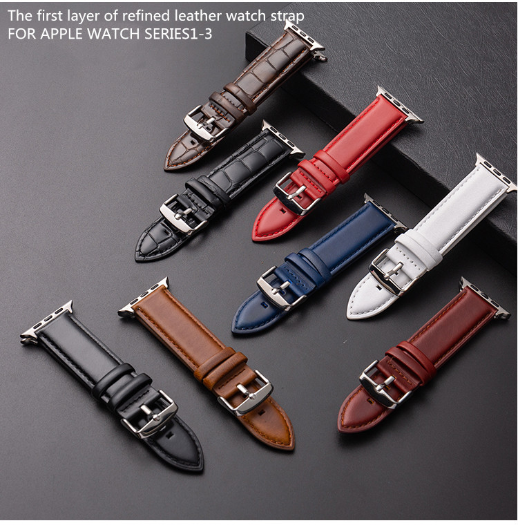 Suitable for Apple Watch sports leather strap plain weave slub pattern general 1-6 generation 38-40mm 42-44mm
Suitable for Apple Watch sports leather strap plain weave slub pattern general 1-6 generation 38-40mm 42-44mm