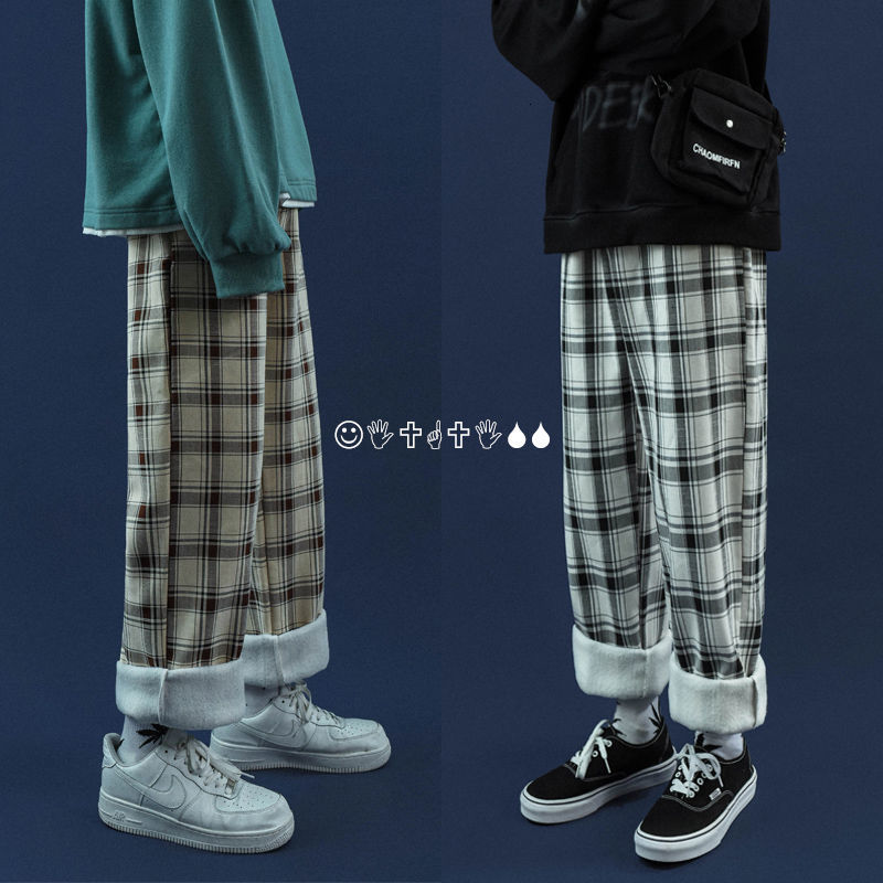 2021 New Men's Thickened Plush Casual Cargo Plaid Printing Baggy Haren Pants Trendy Loose Streetwear Hip Hop Trousers S-2xl H4cr, Brown ordinary
2021 New Men's Thickened Plush Casual Cargo Plaid Printing Baggy Haren Pants Trendy Loose Streetwear Hip Hop Trousers S-2xl H4cr, Brown ordinary