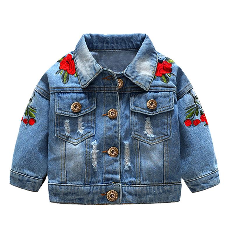 Jackets Girl Windproof Sleeve Baby Hole Coat Long Rose Denim Toddler Outwear Embroidery Girls Coat&jacket, Blue;gray
Jackets Girl Windproof Sleeve Baby Hole Coat Long Rose Denim Toddler Outwear Embroidery Girls Coat&jacket, Blue;gray