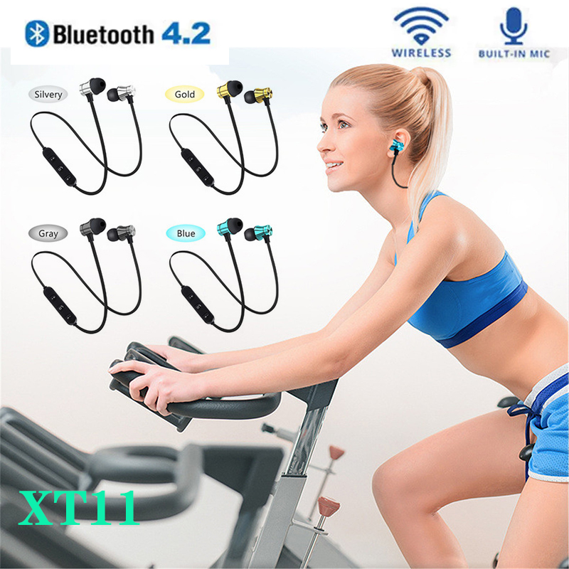XT11 Wireless Bluetooth Headphones Magnetic Running Sport Earphones Headset BT 4.2 with Mic MP3 Earbud For iPhone LG Samsung Smartphones packing box 
XT11 Wireless Bluetooth Headphones Magnetic Running Sport Earphones Headset BT 4.2 with Mic MP3 Earbud For iPhone LG Samsung Smartphones packing box