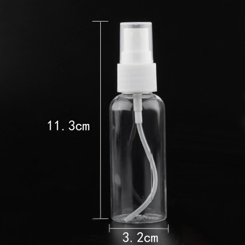 1.7 Oz Plastic Clear Spray Bottles, 50Ml Refillable Fine Mist Sprayer Bottles Makeup Cosmetic Atomizers Empty Small Spray Bottle