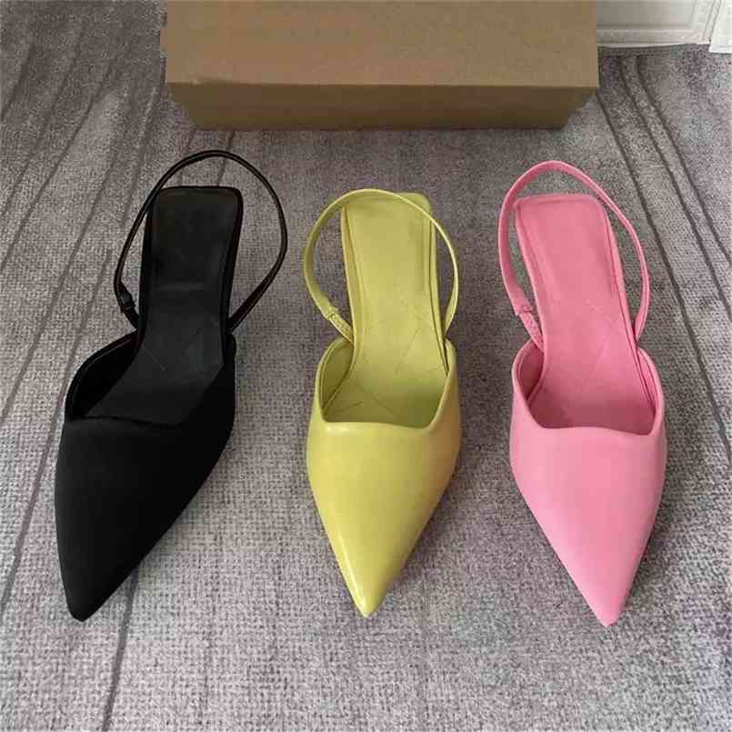 Designer Brand Women Sandal Shoes Thin Low Heel 5cm Pumps Ladies Dress Fashion Pointed Toe Shallow Slingback Mules 210901, Pink fabric
Designer Brand Women Sandal Shoes Thin Low Heel 5cm Pumps Ladies Dress Fashion Pointed Toe Shallow Slingback Mules 210901, Pink fabric