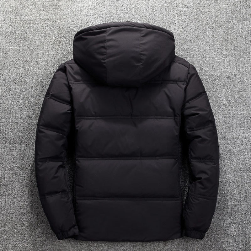 duck down jacket men short Warm Thick Quality Zipper Hooded Down Coats Male Overcoat Jackets Winter Men Down Jacket 201225
