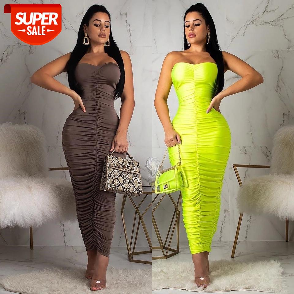 Fashion Autumn Women Solid Green Coffe Ruched Sleeveless Strapless Sexy Clubwear Sheath Mid Calf Dress High Waist Female Dress #Sh7y, Black;gray
Fashion Autumn Women Solid Green Coffe Ruched Sleeveless Strapless Sexy Clubwear Sheath Mid Calf Dress High Waist Female Dress #Sh7y, Black;gray