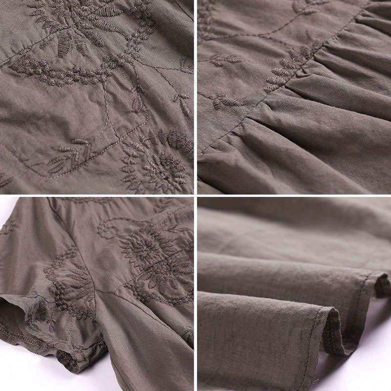 Women Tshirt Plus Size Short Sleeve Loose Casual Tee Shirt Femme Cotton Embroidery Vintage Tshirts Ladies Summer Tops D139 210310