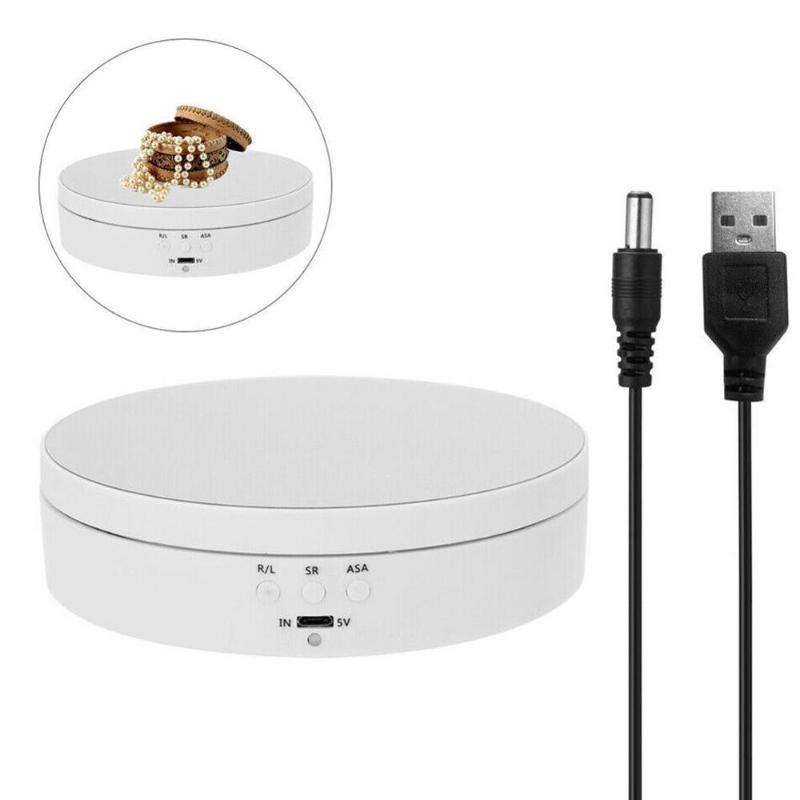 Photography 360 Degree Round Auto Rotating Remote Automatically For Photo Shooting Stand Base Display Turntable Jewelry Stu Z8W0