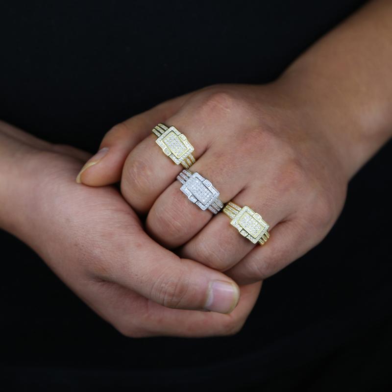 Wedding Rings High Quality Hiphop Iced Out Gold Silver Color Micro Pave 5A Cz Cubic Zirconia Band Engagement Ring For Men Boy Fashion Jewelr
Wedding Rings High Quality Hiphop Iced Out Gold Silver Color Micro Pave 5A Cz Cubic Zirconia Band Engagement Ring For Men Boy Fashion Jewelr