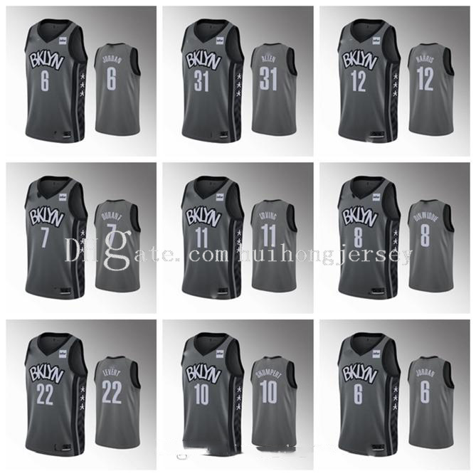 2020 Brooklyn\rNets\rMen Kyrie Irving 2019-20 Gray Jersey Caris LeVert Taurean Prince Joe Harris Kyrie Irving Kenneth Faried, Black
2020 Brooklyn\rNets\rMen Kyrie Irving 2019-20 Gray Jersey Caris LeVert Taurean Prince Joe Harris Kyrie Irving Kenneth Faried, Black