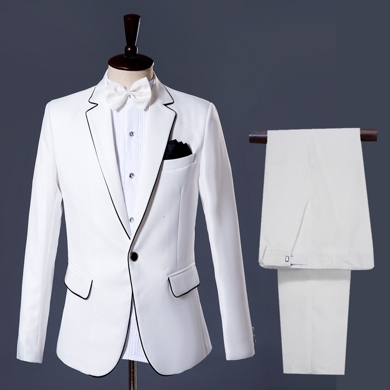 White Two-piece Jacket Pants Smart Party Prom Suit Costumes for Men Shawl Lapel Suit/bridegroom/wedding/prom Suits Z00b
White Two-piece Jacket Pants Smart Party Prom Suit Costumes for Men Shawl Lapel Suit/bridegroom/wedding/prom Suits Z00b