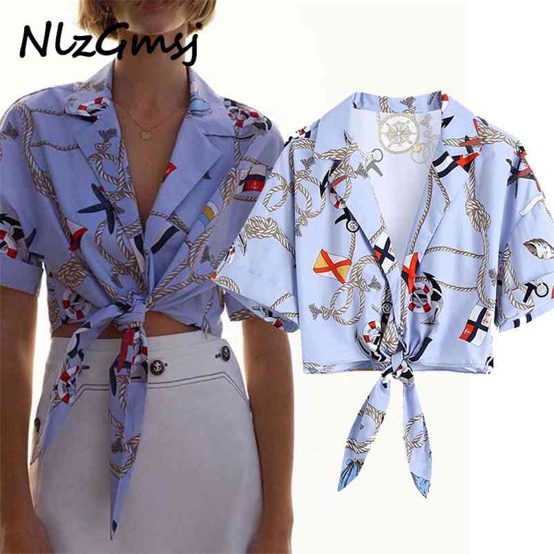 Blouse Women Summer Print Shirt Lapel Collar Bow Tied Side Short Sleeve Blusas Chic Top 03 210628, As picture
Blouse Women Summer Print Shirt Lapel Collar Bow Tied Side Short Sleeve Blusas Chic Top 03 210628, As picture