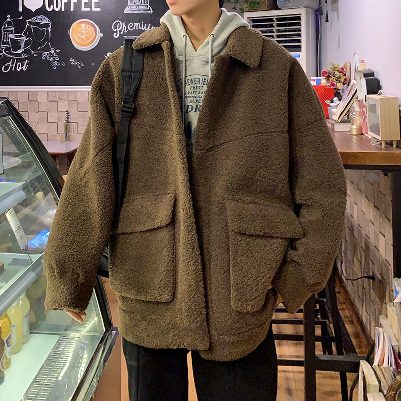 2021 New Winter Lamb Fur Men's Warm Fashion Retro Casual Padded Jacket Men Parka Streetwear Wild Loose Short Coat Mens Clothes Jat5, White
2021 New Winter Lamb Fur Men's Warm Fashion Retro Casual Padded Jacket Men Parka Streetwear Wild Loose Short Coat Mens Clothes Jat5, White