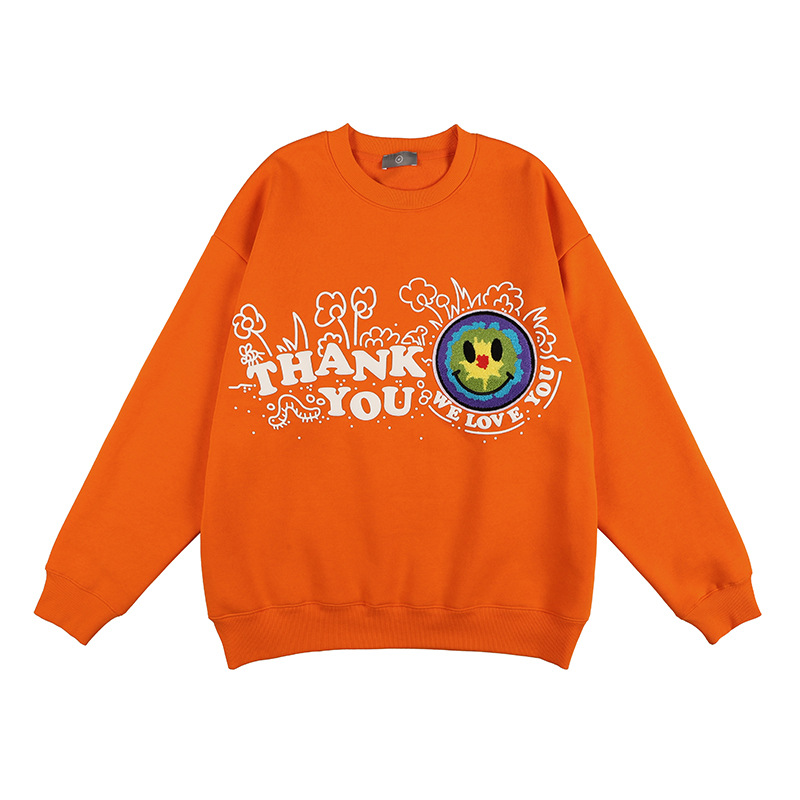 Harajuku Smile Towel Embroidery Letter Print Round Neck Hoodie Men and Women Stranger Things Oversize Streetwear hoodie, Mixed colors
Harajuku Smile Towel Embroidery Letter Print Round Neck Hoodie Men and Women Stranger Things Oversize Streetwear hoodie, Mixed colors