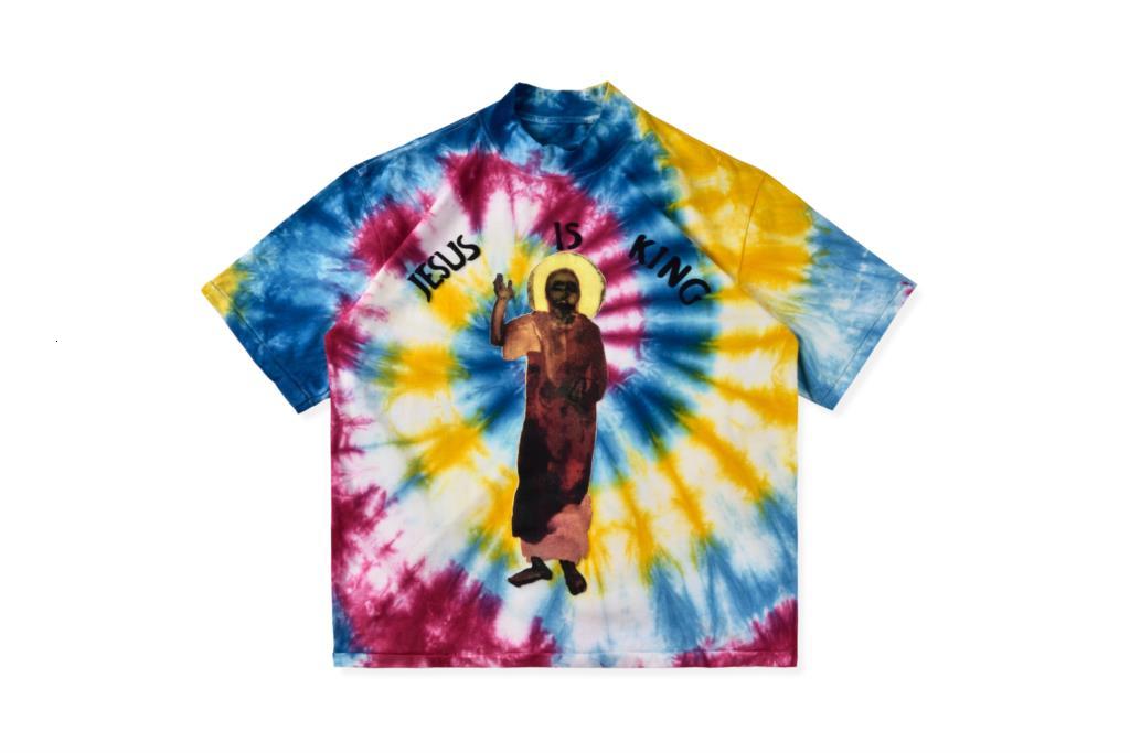 2021 New Kanye West King Tie Dye Jesus Print Women's Sweater Short Sleeve Hip Hop Men's T-shirt Yj54 
2021 New Kanye West King Tie Dye Jesus Print Women's Sweater Short Sleeve Hip Hop Men's T-shirt Yj54