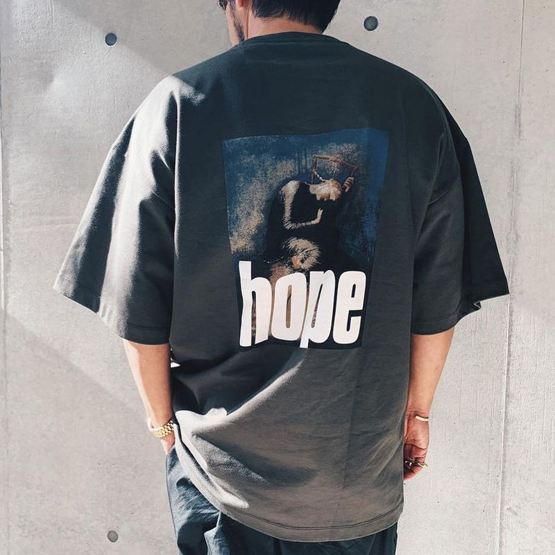 Men' and women' cotton 21ss oamc retro portrait oil painting letter HOPE printing loose short-sleeved T-shirt, Black
Men' and women' cotton 21ss oamc retro portrait oil painting letter HOPE printing loose short-sleeved T-shirt, Black