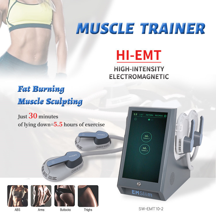 Portable RF sculpt EMslim Neo RF 4 Handles machine shaping EMS Muscle Stimulator electromagnetic fat burning hiemt beauty equipment free logo