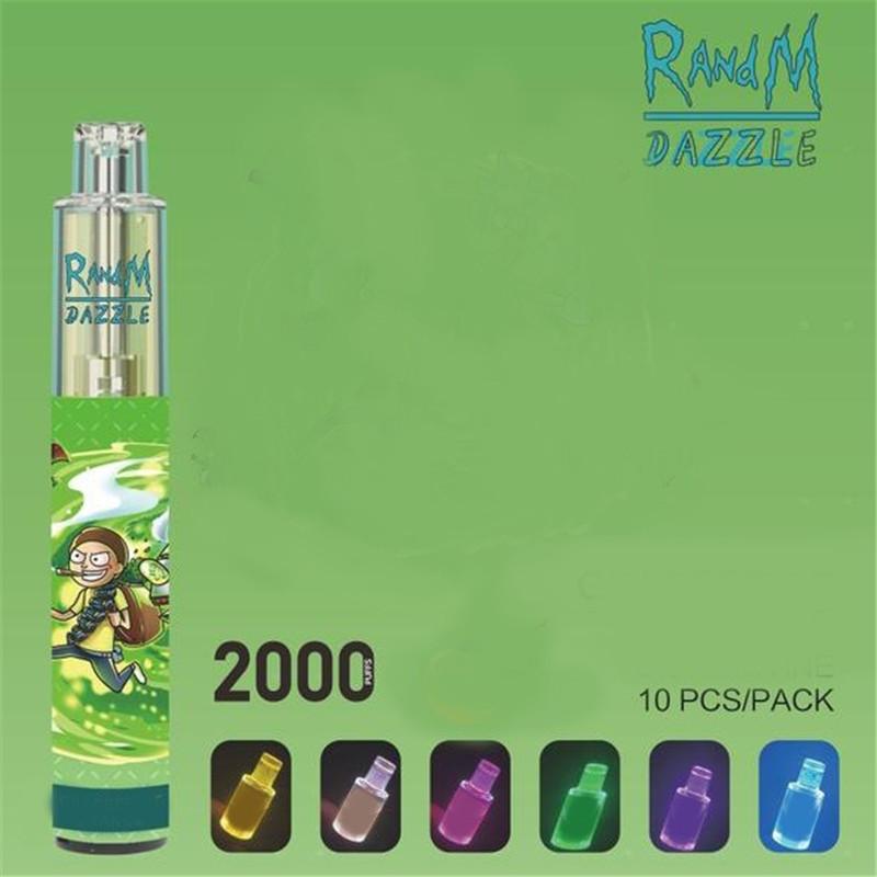RandM Dazzle Disposable Device Kit 6ml Pods 2000 Puffs 1100mAh Battery Vape Bar Pen LED RGB Light
RandM Dazzle Disposable Device Kit 6ml Pods 2000 Puffs 1100mAh Battery Vape Bar Pen LED RGB Light