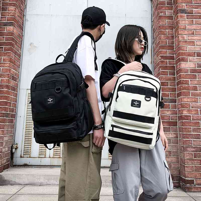 2021 new Korean fashion leisure backpack large capacity outdoor travel simple student book bag trend, Black
2021 new Korean fashion leisure backpack large capacity outdoor travel simple student book bag trend, Black