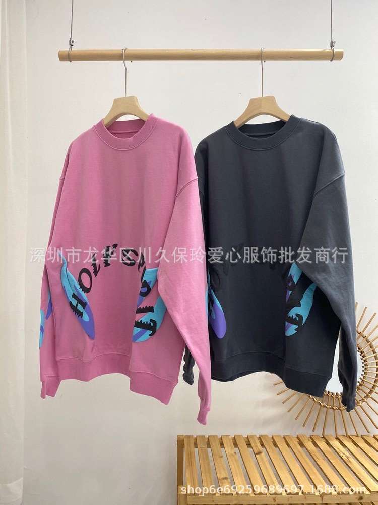 Foam printed cpfm Holy Spirit flame sweater Kanye West round neck Pullover for men and women, Black
Foam printed cpfm Holy Spirit flame sweater Kanye West round neck Pullover for men and women, Black