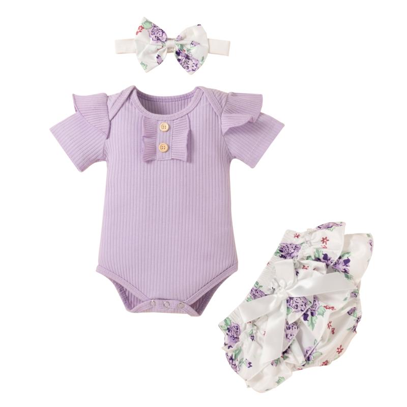 Clothing Sets 0-18M Born Baby Girl Clothes Set Short Sleeve Romper Tops Floral Printed Shorts Bow Headband Summer Outfit, White
Clothing Sets 0-18M Born Baby Girl Clothes Set Short Sleeve Romper Tops Floral Printed Shorts Bow Headband Summer Outfit, White