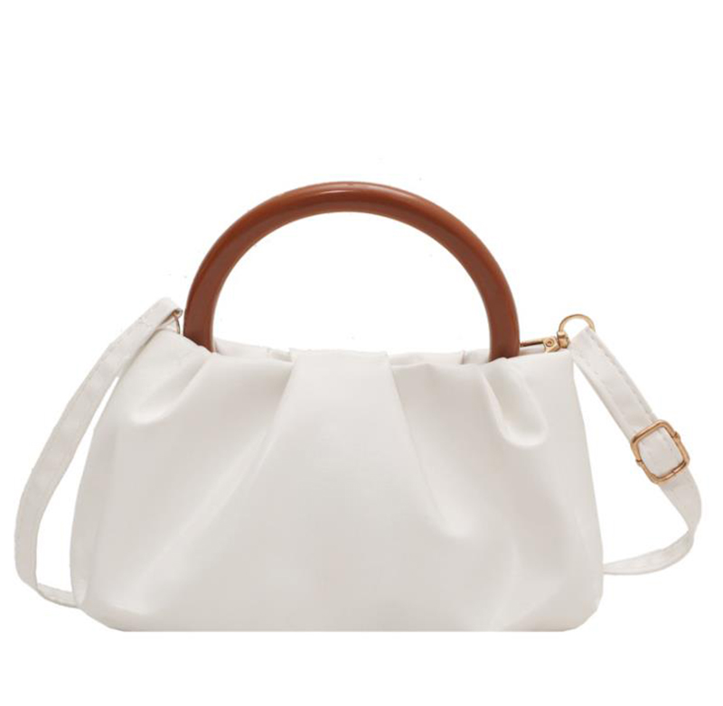 ladies 2021 pleated hand bag original brand fashion handbags French texture single shoulder messenger bags s s