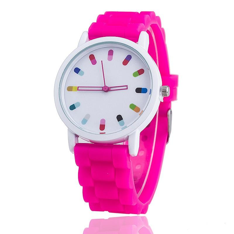 Wristwatches Quartz Simple Round Women Watch Silicone Analog Alloy Watches Relogio Feminino Bayan Kol Saati, Rose red
Wristwatches Quartz Simple Round Women Watch Silicone Analog Alloy Watches Relogio Feminino Bayan Kol Saati, Rose red