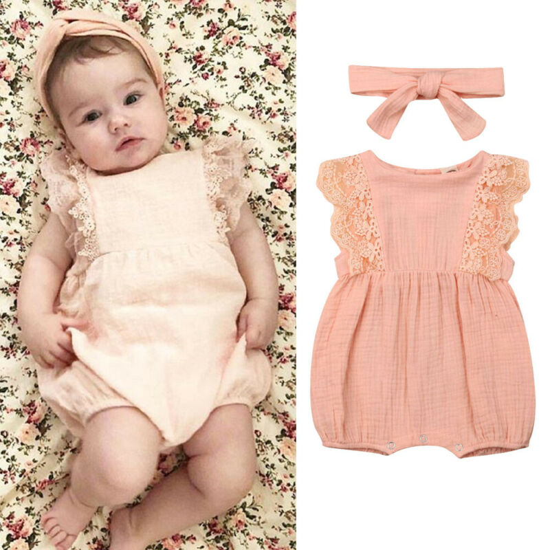0-24M Baby Girls Clothing Girl Lace Ruffles Romper Kids Bodysuit Newborn Jumpsuit Kid Outfits Newborn Clothes Summer Costumes, Pink
0-24M Baby Girls Clothing Girl Lace Ruffles Romper Kids Bodysuit Newborn Jumpsuit Kid Outfits Newborn Clothes Summer Costumes, Pink