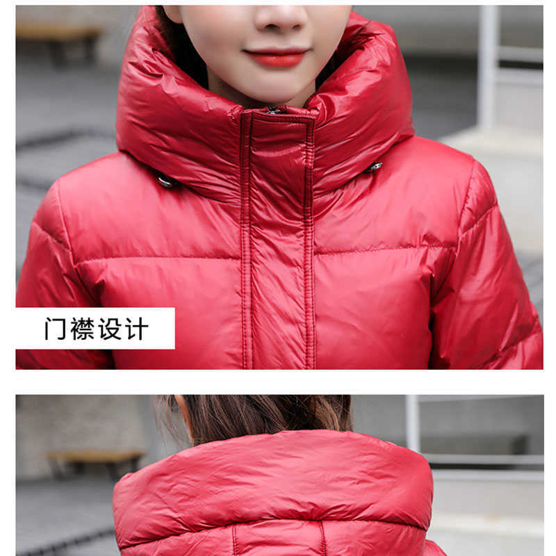 Autumn Winter 90% White Duck Down Long Women Coat Female Thick Warm Parkas Women Down Hooded Jacket Women 211007wtt