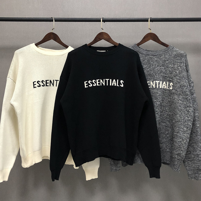 2021 Feel of God essentials double thread high street loose fog print Pullover knitted sweater xwl, Gray
2021 Feel of God essentials double thread high street loose fog print Pullover knitted sweater xwl, Gray