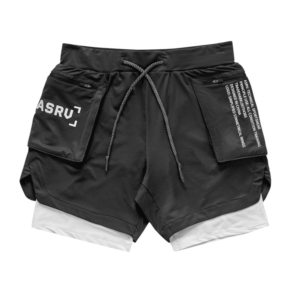 ASRV Men's New Double Deck Running Sport Camouflage Shorts Gym Fitness Workout Bermuda Bodybuilding Quick Dry Male Short Pants X0705, Black
ASRV Men's New Double Deck Running Sport Camouflage Shorts Gym Fitness Workout Bermuda Bodybuilding Quick Dry Male Short Pants X0705, Black