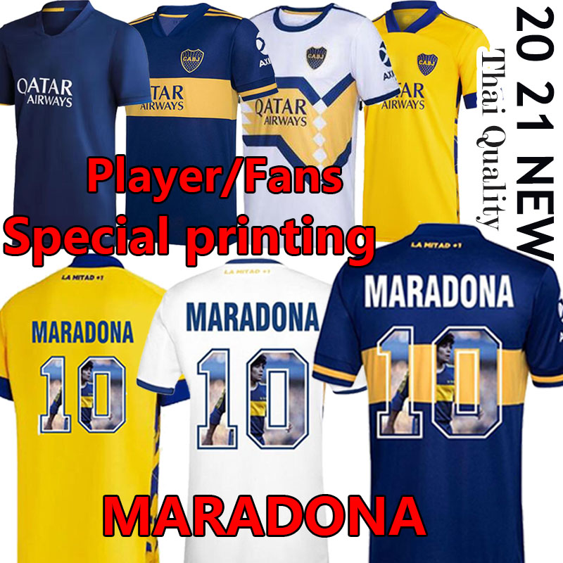 Maradona Boca Juniors 4th soccer jersey Fans Player version fourth maradona BATISTUTA Special printing 20 21 maillot de foot Uniform, Third
Maradona Boca Juniors 4th soccer jersey Fans Player version fourth maradona BATISTUTA Special printing 20 21 maillot de foot Uniform, Third