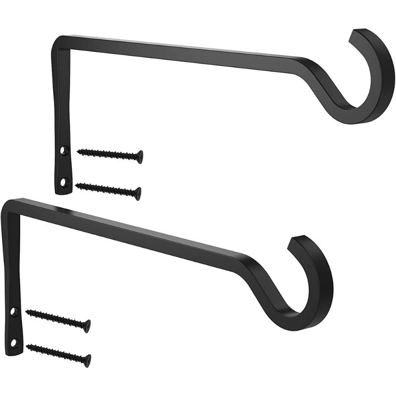 Hooks & Rails 2pcs Decorative Iron Metal Mount Hook With Screws For Hanging Bird Feeders Wind Chimes Flower Baskets Lanterns
Hooks & Rails 2pcs Decorative Iron Metal Mount Hook With Screws For Hanging Bird Feeders Wind Chimes Flower Baskets Lanterns