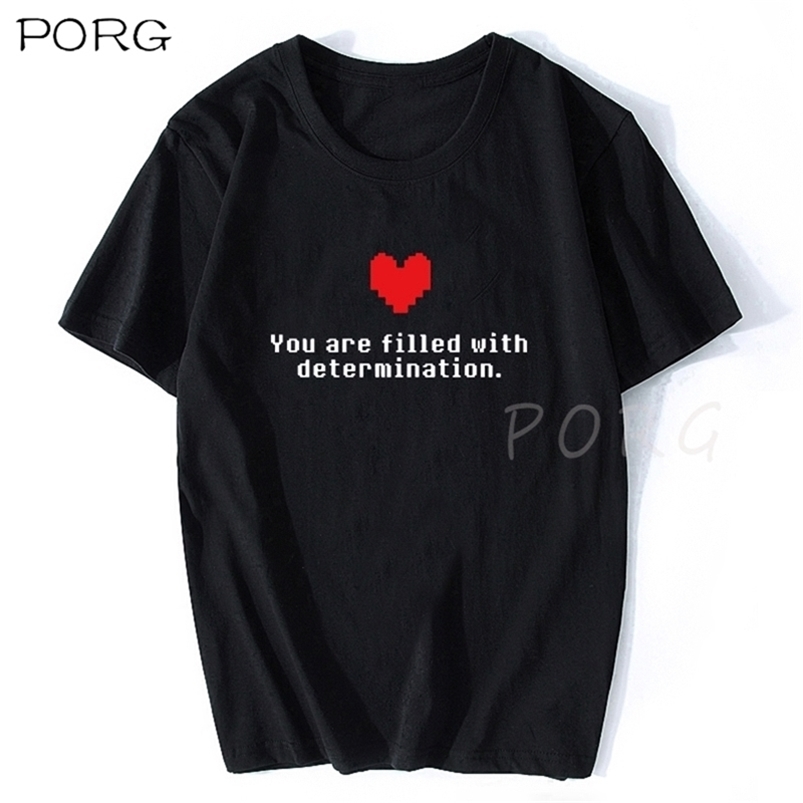 You Are Filled with Determination Letter T-shirt Undertale Funny Game T Shirt Men Cotton Gamer Clothes High Quality Tee 210706, Wh-blank
You Are Filled with Determination Letter T-shirt Undertale Funny Game T Shirt Men Cotton Gamer Clothes High Quality Tee 210706, Wh-blank