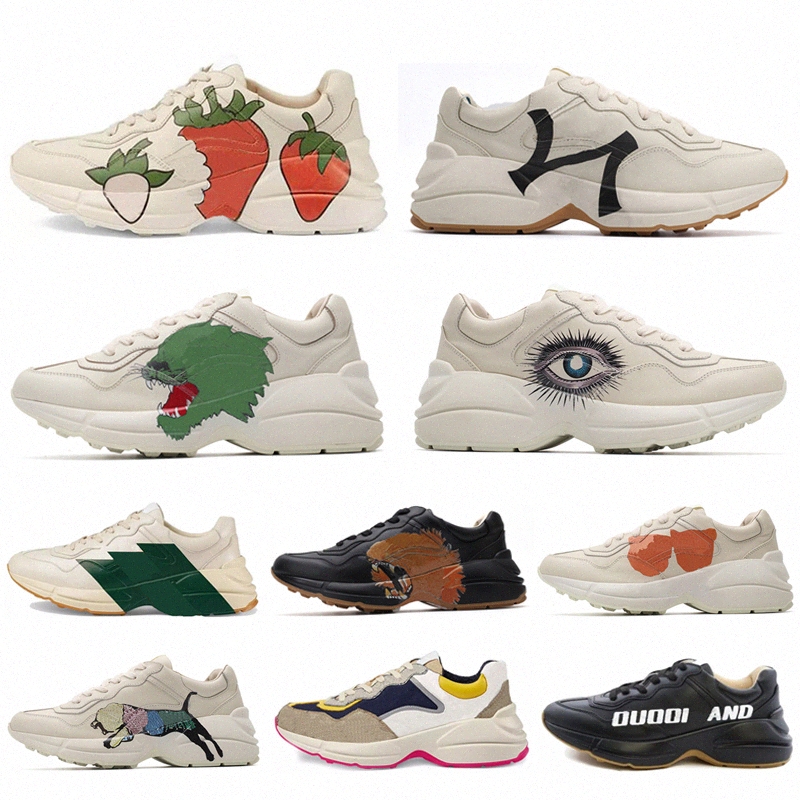 Rhyton Vintage Leather Sneakers Mens Designer shoes Womens Casual Shoes Classic White Leather Thick Sole Vintage Trainer Dad Shoes 234n#, 20
Rhyton Vintage Leather Sneakers Mens Designer shoes Womens Casual Shoes Classic White Leather Thick Sole Vintage Trainer Dad Shoes 234n#, 20