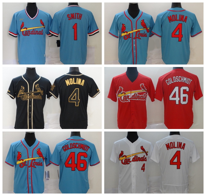 Baseball Jerseys 4 Yadier Molina 46 Paul Goldschmidt 1 Ozzie Smith 2021 men women youth Custom St. LouisCardinalsJersey size S- 729, Nk logo
Baseball Jerseys 4 Yadier Molina 46 Paul Goldschmidt 1 Ozzie Smith 2021 men women youth Custom St. LouisCardinalsJersey size S- 729, Nk logo