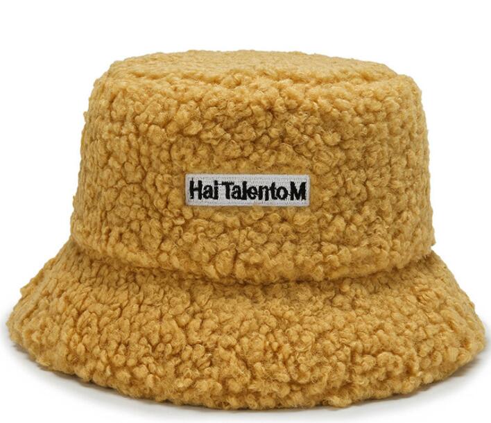 Women's fisherman hat autumn and winter fashion lamb wool leisure Plush basin hat GC