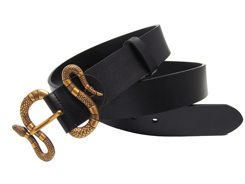 Retro Snake Head Buckle Leather Belt Casual Fashion Men's Belts Gift With Jeans, White
Retro Snake Head Buckle Leather Belt Casual Fashion Men's Belts Gift With Jeans, White