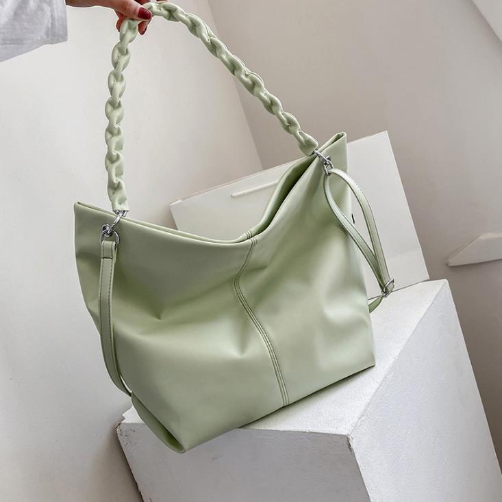 Female Totes 2021 Simple Fashion Shoulder Bag PU Small Fresh Japanese Splicing Chain Solid Color Big Bags, White
Female Totes 2021 Simple Fashion Shoulder Bag PU Small Fresh Japanese Splicing Chain Solid Color Big Bags, White