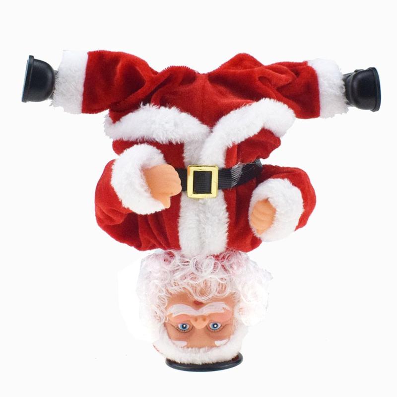 Christmas Decorations Ornaments Electric Headstand Revolving Stunt Santa With Music Novelty Gifts Decoration
Christmas Decorations Ornaments Electric Headstand Revolving Stunt Santa With Music Novelty Gifts Decoration
