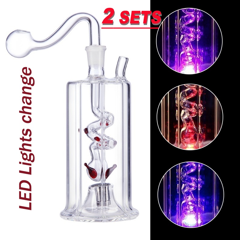 LED Glass Hookah Smoking Pipe Smoke Shisha Diposable Glass Pipes Oil Burner Ash Catchers Bong Percolater Bubbler Tobacco Bowl Accessories Cool Gifts
LED Glass Hookah Smoking Pipe Smoke Shisha Diposable Glass Pipes Oil Burner Ash Catchers Bong Percolater Bubbler Tobacco Bowl Accessories Cool Gifts