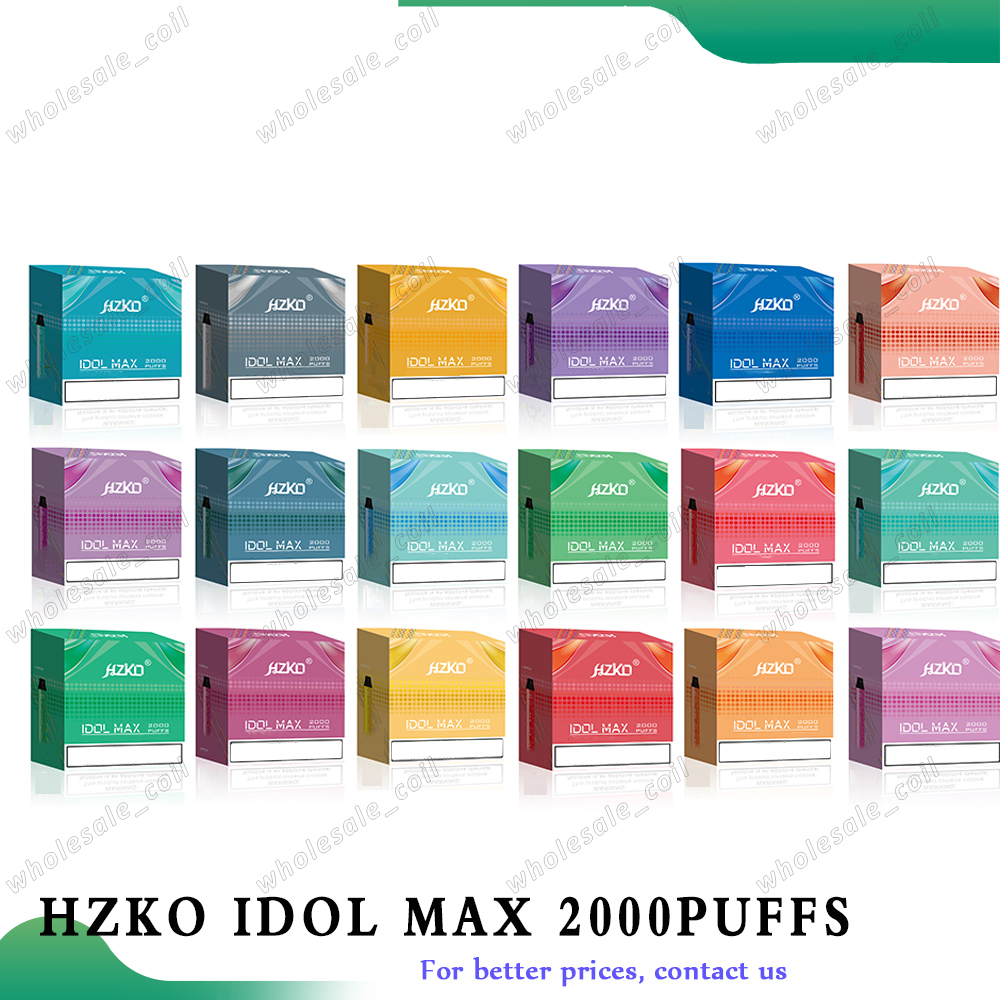 100% Authentic HZKO IDOL MAX Disposable E-cigarettes Vape pen 1100mAh Battery 2000 Puff Pre-Filled 6.5ml Pod empty
100% Authentic HZKO IDOL MAX Disposable E-cigarettes Vape pen 1100mAh Battery 2000 Puff Pre-Filled 6.5ml Pod empty