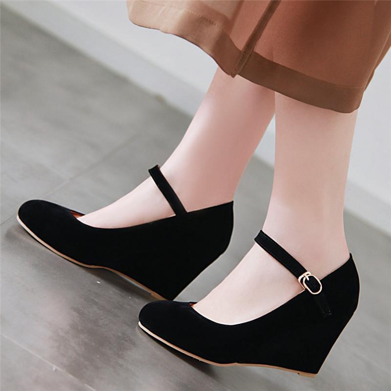 Dress Shoes AGDOR Spring 2021 Women Wedges Pumps Woman High Heels Ankle Strap Wedge Black Big Size
Dress Shoes AGDOR Spring 2021 Women Wedges Pumps Woman High Heels Ankle Strap Wedge Black Big Size