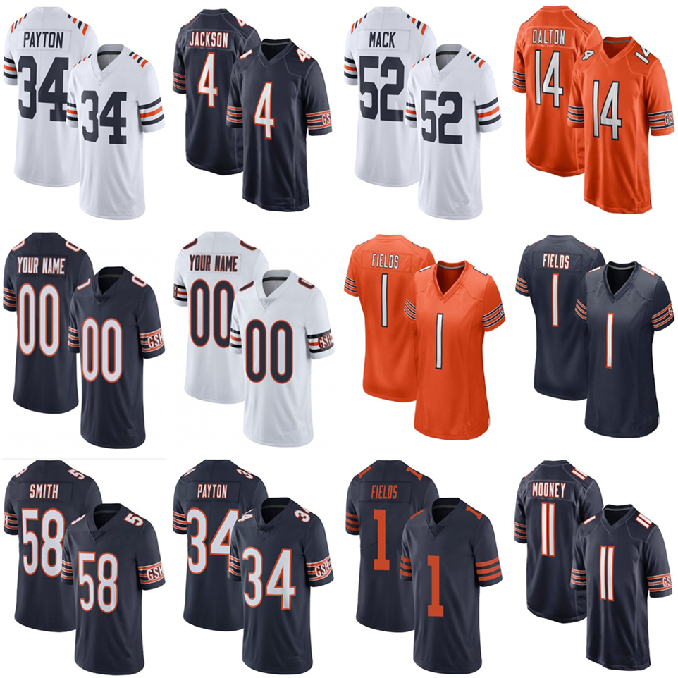 1 Justin Fields 4 Eddie Jackson 52 Khalil Mack Custom Football Jerseys Walter Payton chicagos allen Allen Robinson II Colebearer Kmet Darnell Mooney Jaylon Johnson, Women
1 Justin Fields 4 Eddie Jackson 52 Khalil Mack Custom Football Jerseys Walter Payton chicagos allen Allen Robinson II Colebearer Kmet Darnell Mooney Jaylon Johnson, Women