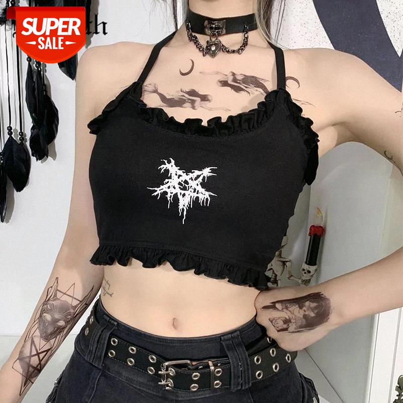 InsGoth Goth Pentagram Print Black Camis Harajuku Spaghetti Straps Cross Camisole Punk Sexy Backless Women Summer Cropped Tops #UW8j, White
InsGoth Goth Pentagram Print Black Camis Harajuku Spaghetti Straps Cross Camisole Punk Sexy Backless Women Summer Cropped Tops #UW8j, White