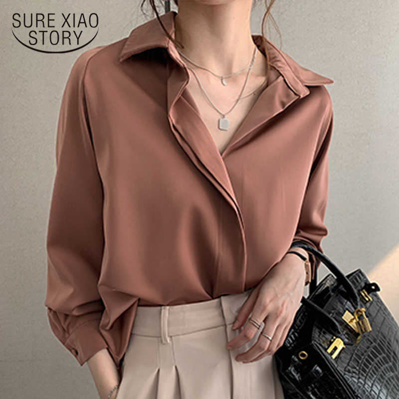 Plus Size Loose Shirt Korean Clothes Autumn Women Fashion Blouses Solid Long Sleeve Blouse Simple OL Feminine Blusa 11193 210527, White
Plus Size Loose Shirt Korean Clothes Autumn Women Fashion Blouses Solid Long Sleeve Blouse Simple OL Feminine Blusa 11193 210527, White
