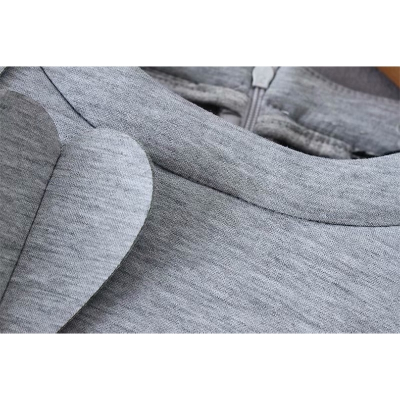 TWOTWINSTYLE Patchwork Applique Women's Sweatshirt O Neck Long Sleeve Oversized Pullovers Female Autumn Winter Fashion 201216