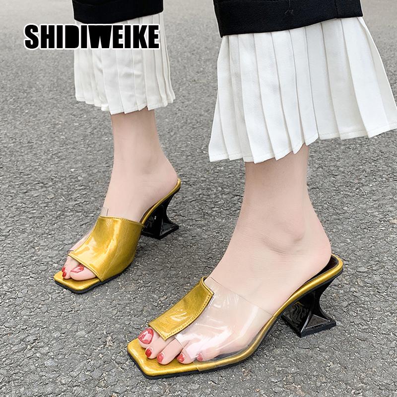 Women's Slippers Strange Style Woman Transparent PVC Square Toe Ladies Slides Elegant Female Shoes Summer Outside Fashion vb129, Silver
Women's Slippers Strange Style Woman Transparent PVC Square Toe Ladies Slides Elegant Female Shoes Summer Outside Fashion vb129, Silver