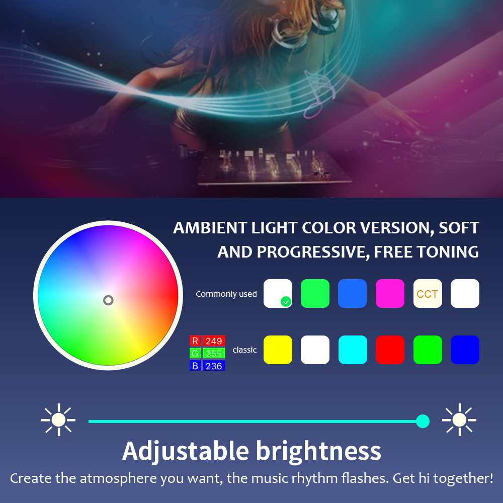 14 in 1 RGB LED Ambient Light With 8M Fiber Strip Lights By APP Music Control Decorative Atmosphere Lamps Wireless Bluetooth 12V